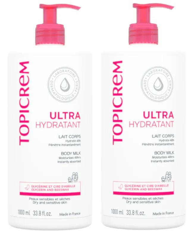 Topicrem Ultra-hydraterende lichaamsmelk 2x1 L