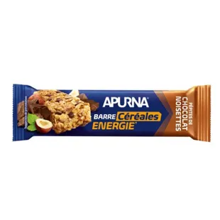 Apurna Barretta Energetica Cereali Pepite di Cioccolata Nocciole 35g