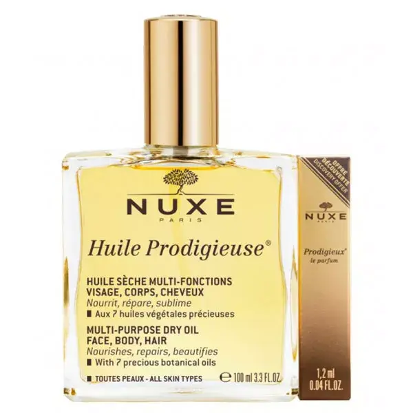 Nuxe Huile Prodigieuse Pack 100ml + Prodigieux Le Parfum 1,2ml