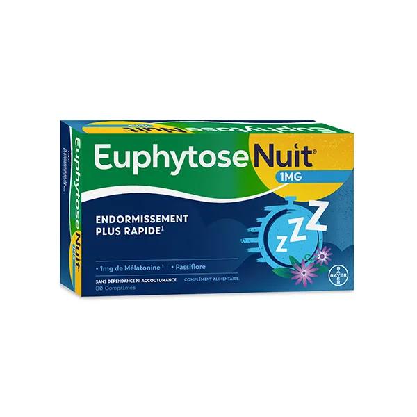 Euphytose Nuit Mélatonine et Passiflore  30 comprimés
