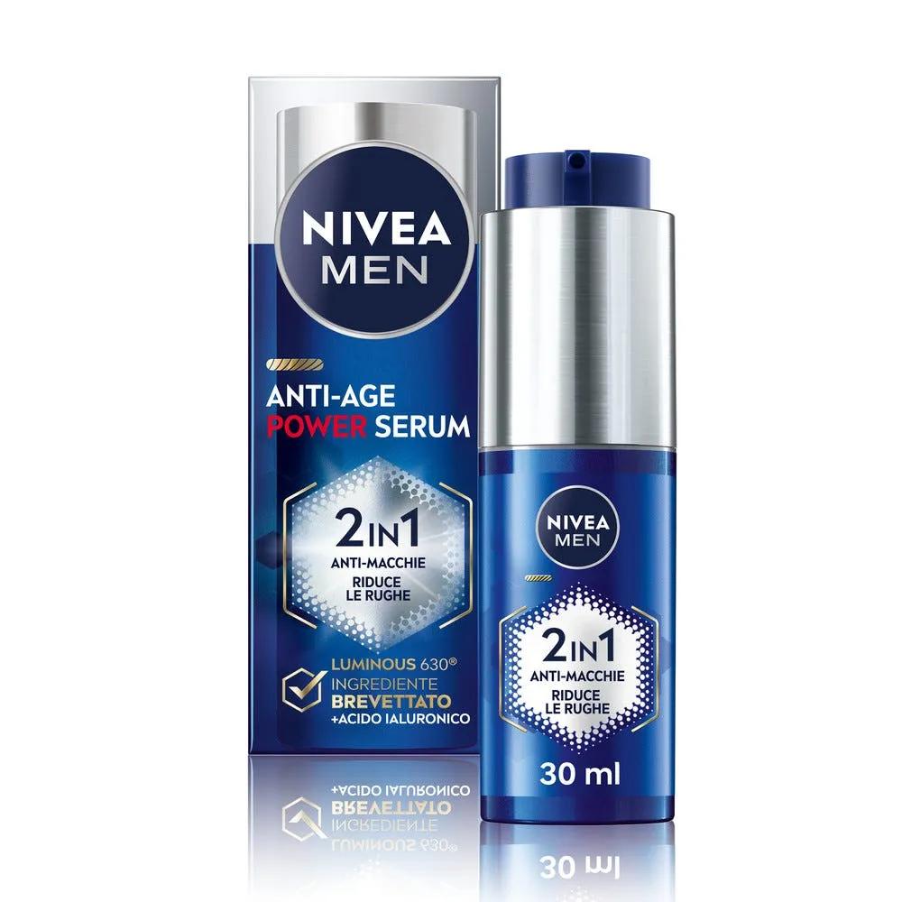 Nivea Men Anti-Age Power Serum Anti-Macchie Siero Viso Uomo Antirughe e Macchie 30 ml