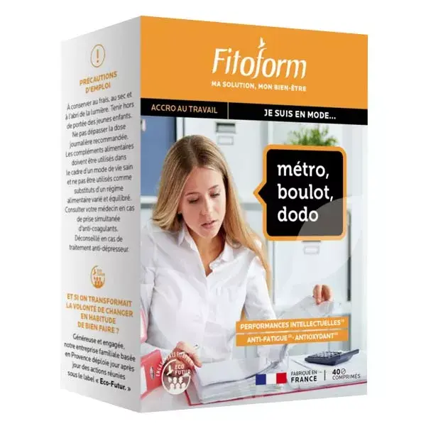 Fitoform Métro Boulot Dodo 40 comprimidos