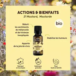 Biofloral 21 Mustard Moutarde Granules Bio Fleur De Bach Granules 19,5 Gr