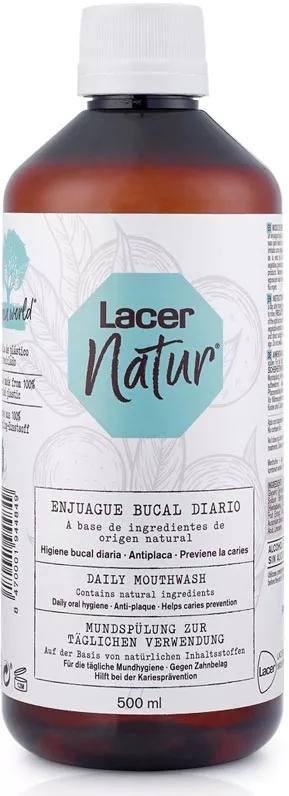 Lacer Natur Bain de Bouche Sans Alcool Usage Quotidien 500 ml
