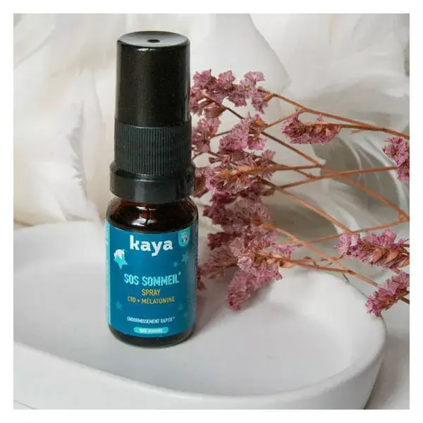 Kaya Spray SOS Sommeil  endormissement rapide au CBD + mélatonine 10ml