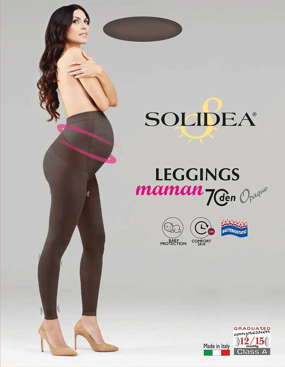 Solidea Leggings 70 DEN Maman Compressivo Colore Nero Taglia M