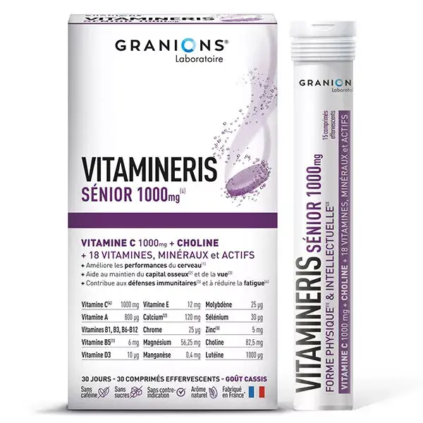 Granions Vitamineris Sénior 1000mg 30 comprimés effervescents