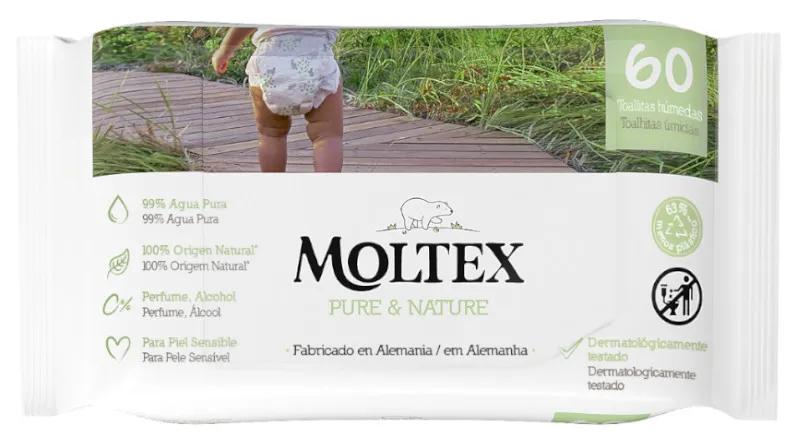 Moltex Pure & Nature Wipes 60 Einheiten