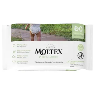 Moltex Toalhetes Pure &amp; Nature 60 unidades