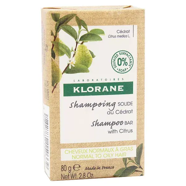 Klorane Solid Shampoo with Citron 80g