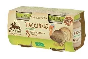 Alce Nero Omogenizzato di Tacchino Biologico 2x80 g