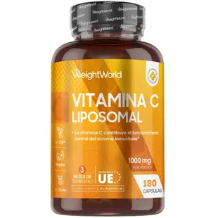 WeightWorld Liposomal Vitamin C 1000mg 180 Vegan Capsules