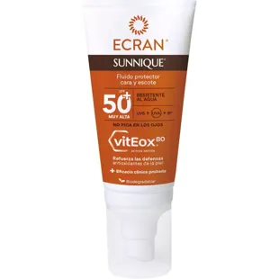 Ecran Sunnique Facial Protective Fluid Face and Neckline SPF50+ 50ml