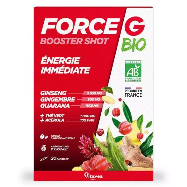 Nutrisanté Force G Bio Booster Shot Immediate Energy 20 phials