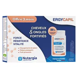 Nutergia Ergycapil Cheveux et Ongles Fortifiés 3 x 90 gélules