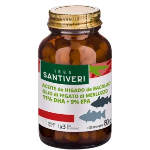 Santiveri Cod Liver Oil 120 Pearls