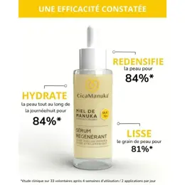 CicaManuka Sérum Visage Miel de Manuka et Acide Hyaluronique - Flacon de 30 ml