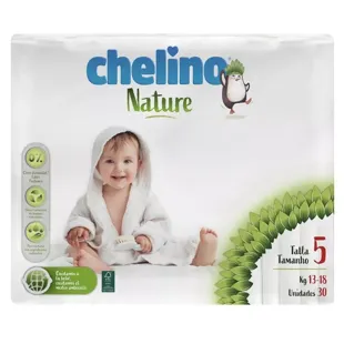 Chelino Nature Diapers Size 5 13-18Kg 30 Units