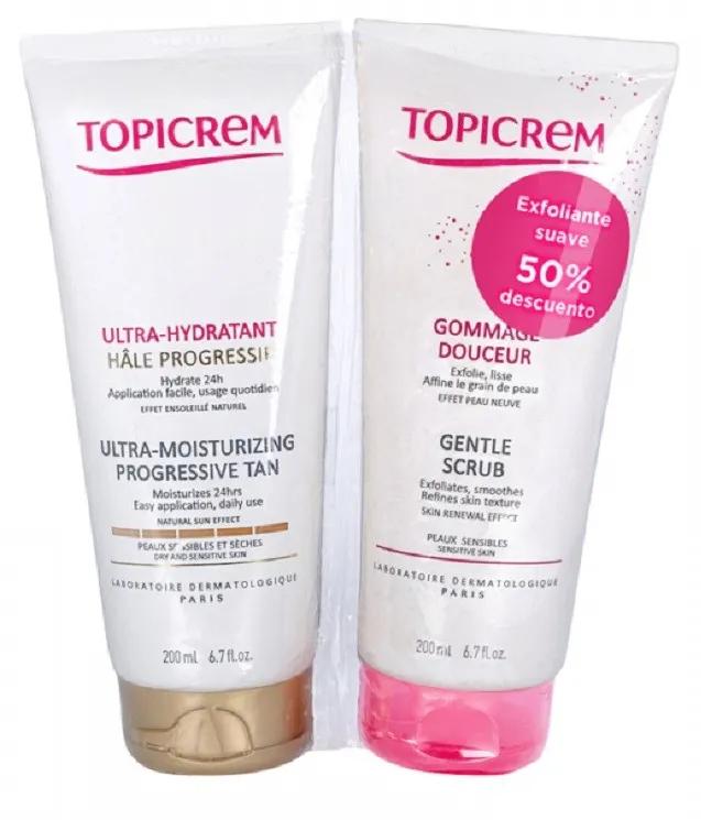 Topicrem UH Bronzage Progressif 200 ml + Exfoliant 200 ml