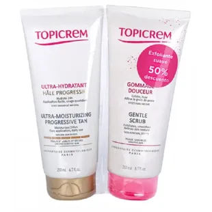 Topicrem UH Bronzeamento Progressivo 200 ml + Esfoliante 200 ml