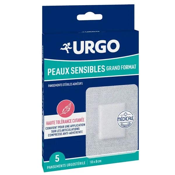 Urgo- Apósito Piel Sensible - Tamaño grande - 5 apósitos