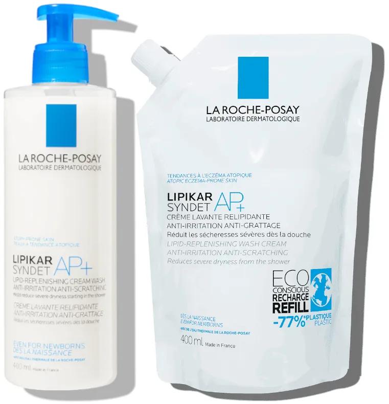 La Roche Posay Lipikar AP+ Syndet 400 ml + Nachfüllung