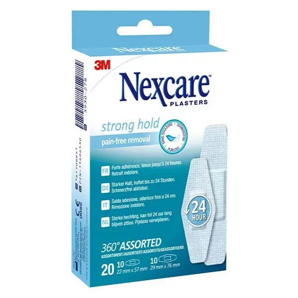 Nexcare Pansements Plasters Strong Hold 20 unités