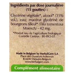 Herbalgem Macérat Concentré Tilleul Bio 30ml