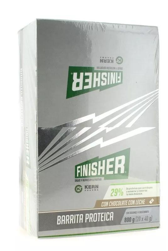 Barre protéinée au chocolat au lait Finisher 20 unités
