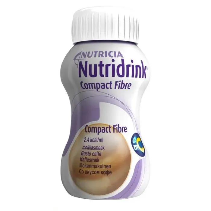 Nutricia Nutridrink Compact Fibre Supplemento Nutrizionale Completo, Caffè, 4x125ml