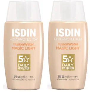 Isdin Fusion Water Magic Color Light SPF50 2x50 ml