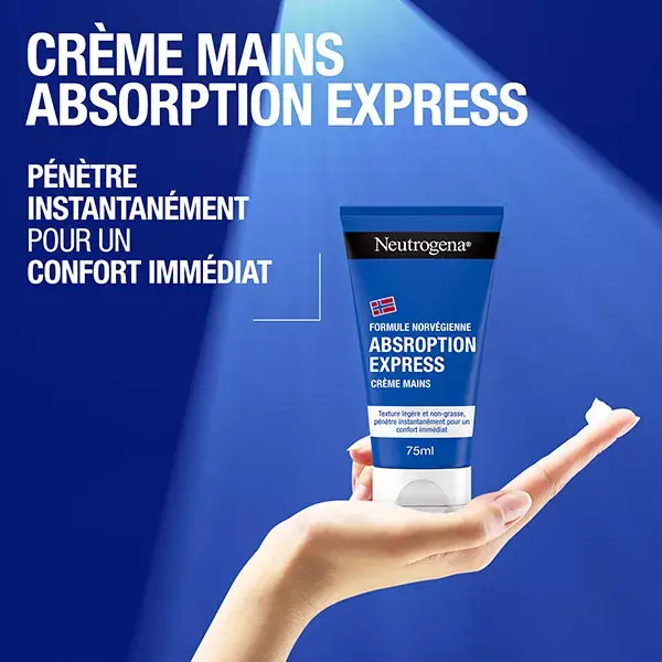 Neutrogena crema mani luce Texture assorbimento Express confezione 2x75ml