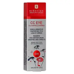 Erborian CC Eye Soin Illuminateur Contour des Yeux à la Centella Asiatica Doré 10ml