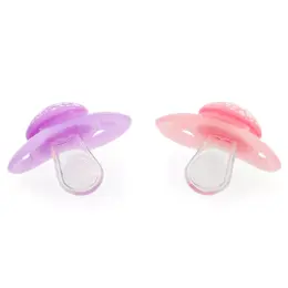 Twistshake Sucette Orthodontique Violet/ Rose +0m Lot de 2