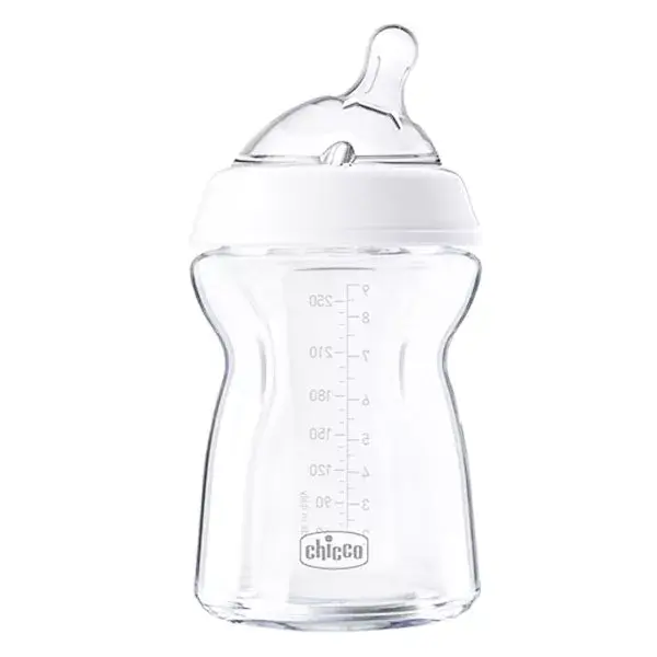 Chicco NaturalFeeling Glass Feeding Bottle 250ml