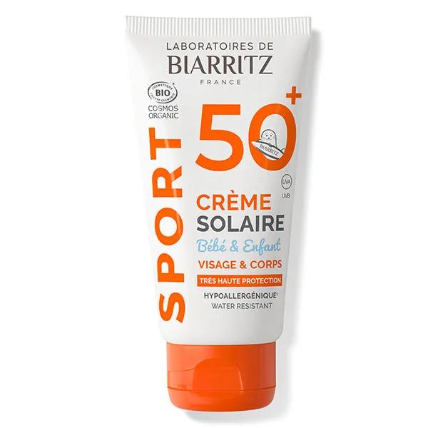 Laboratoires de Biarritz Soins Solaires Sport Crème Bébé & Enfant SPF 50+ Bio 50ml