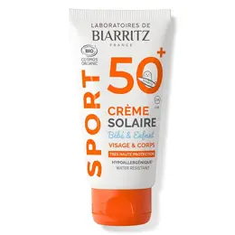 Laboratoires de Biarritz Soins Solaires Sport Crème Enfant SPF50+ Bio 50ml