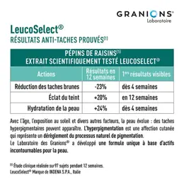 Granions Complexe Anti Tache Visage - Glutathion, Zinc bisglycinate - 1 Mois