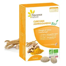 Fleurance Nature - Tonus et vitalité - Curcuma ashwagandha Bio - 15 cps