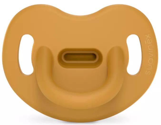 Suavinex Fopspeen Volledig siliconen anatomische speen Sx Pro 0-6m Essence Mosterd
