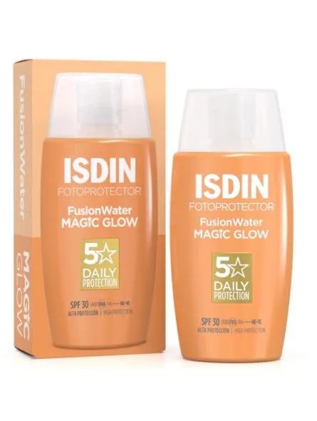 Isdin Fusion Water Magic Glow SPF 30 Fotoprotettore Viso Illuminante 50 ml