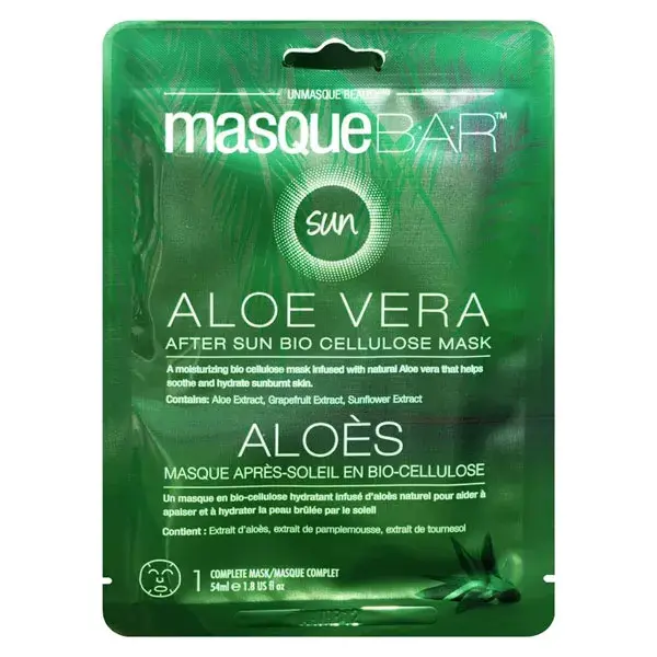 B.A.R. Masque Après-Soleil à l'Aloe Vera en Bio Cellulose 1 unité 