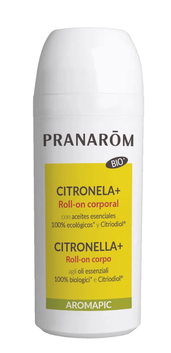 Pranarom Aromapic Roll-On Citronella+ Anti Zanzare Bio Con Oli Essenziali Bio 75 ml