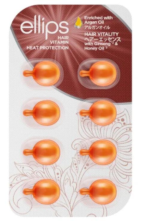 Ellips Hair Vitamin Vitality Huile d&#39;Argan Orange 8 unités