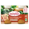 Babybio Légumes Pot Potimarron Vert Butternut +4m Bio 2 x 130g