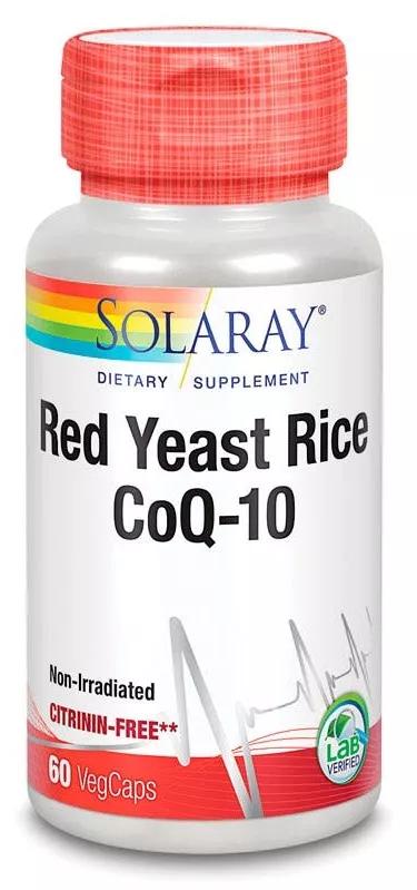 Red Yeast Rice Plus Q10 Solaray 60 Vegetable Capsules