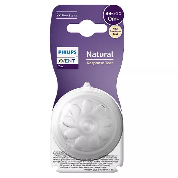 Avent baby pacifier Natural Response T2 +0m pack of 2