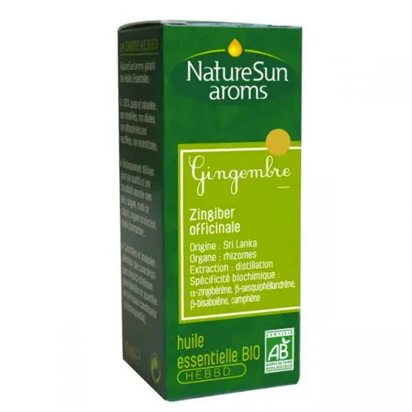 NatureSun Aroms Organic Ginger Essential Oil 10ml 