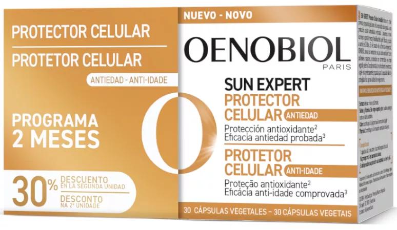 Oenobiol Sun Expert Protector Celular Antiedad 2x30 Cápsulas Vegetales