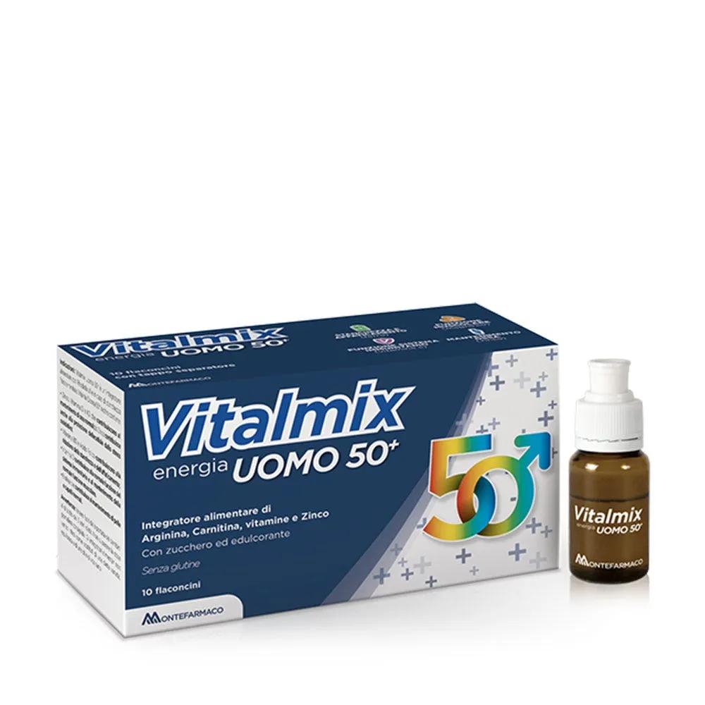 Vitalmix Energia Uomo 50+ Integratore Tono ed Energia 10 Flaconcini